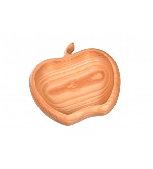 Miska jabłko drewniana na przekąski