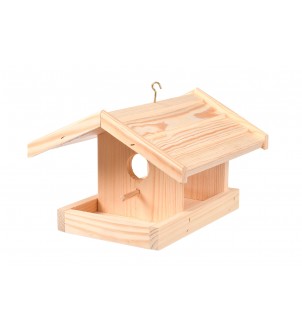 Drewniany karmnik  dla ptaków domek dla ptaszków