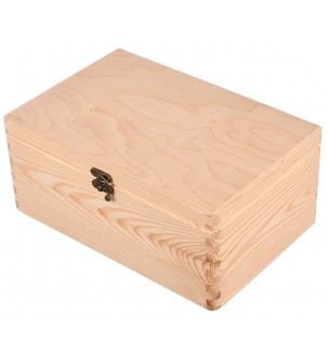 Drewniane pudełko z zapięciem 30x20x13cm