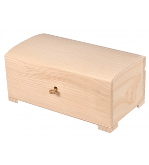 Kuferek szkatułka drewniana 23cm