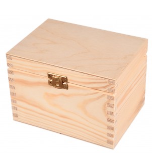Pudełko drewniane z zapięciem 16x12cm