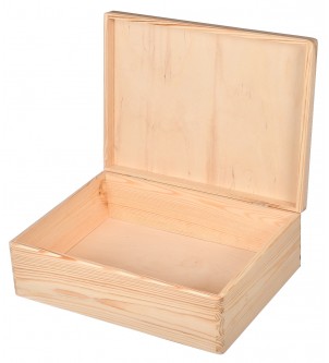 Drewniane pudełko do decoupage 40x30x13cm