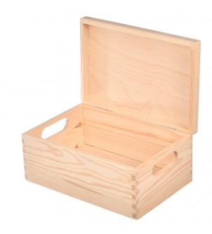 Pudełko drewniane do decoupage 30x20x13cm