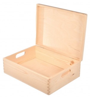 Pudełko drewniane z pokrywą 40x30x13cm