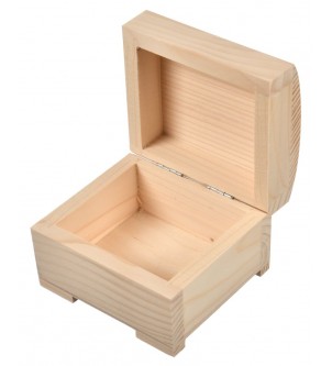 Drewniane pudełko 10x9x7,5cm szkatułka Decoupage
