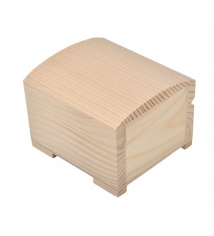Drewniane pudełko 10x9x7,5cm szkatułka decoupage