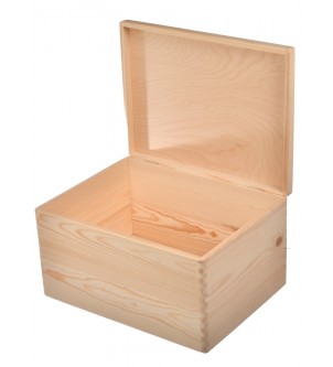 Pudełko drewniane na zabawki 40x30x23cm