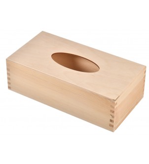 Pudełko drewniane na chusteczki do decoupage