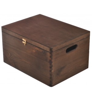 Skrzynia drewniana pudełko z pokrywą 40x30x23cm