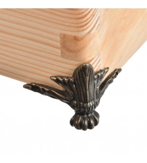 Narożniki metalowe do drewna nogi antyczne do pudełka