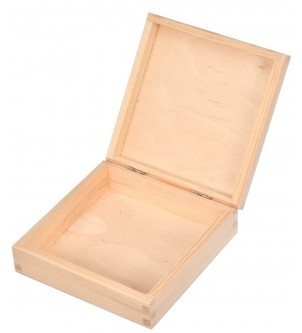 Pudełko drewniane do decoupage 16x16x5cm