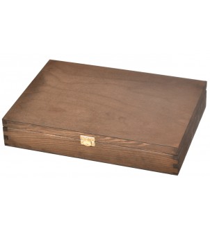 Eleganckie pudełko drewniane na kartki A4
