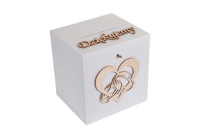 Pudełko na koperty życzenia białe