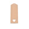 Drewniana zakładka z sercem zawieszka ozdobna
