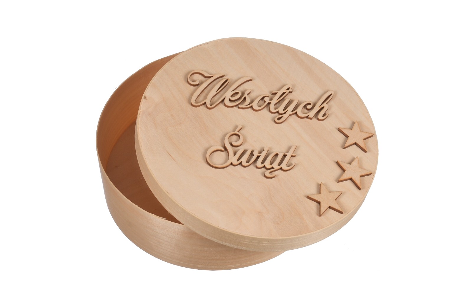 Pudełko z łuby na prezent świąteczny