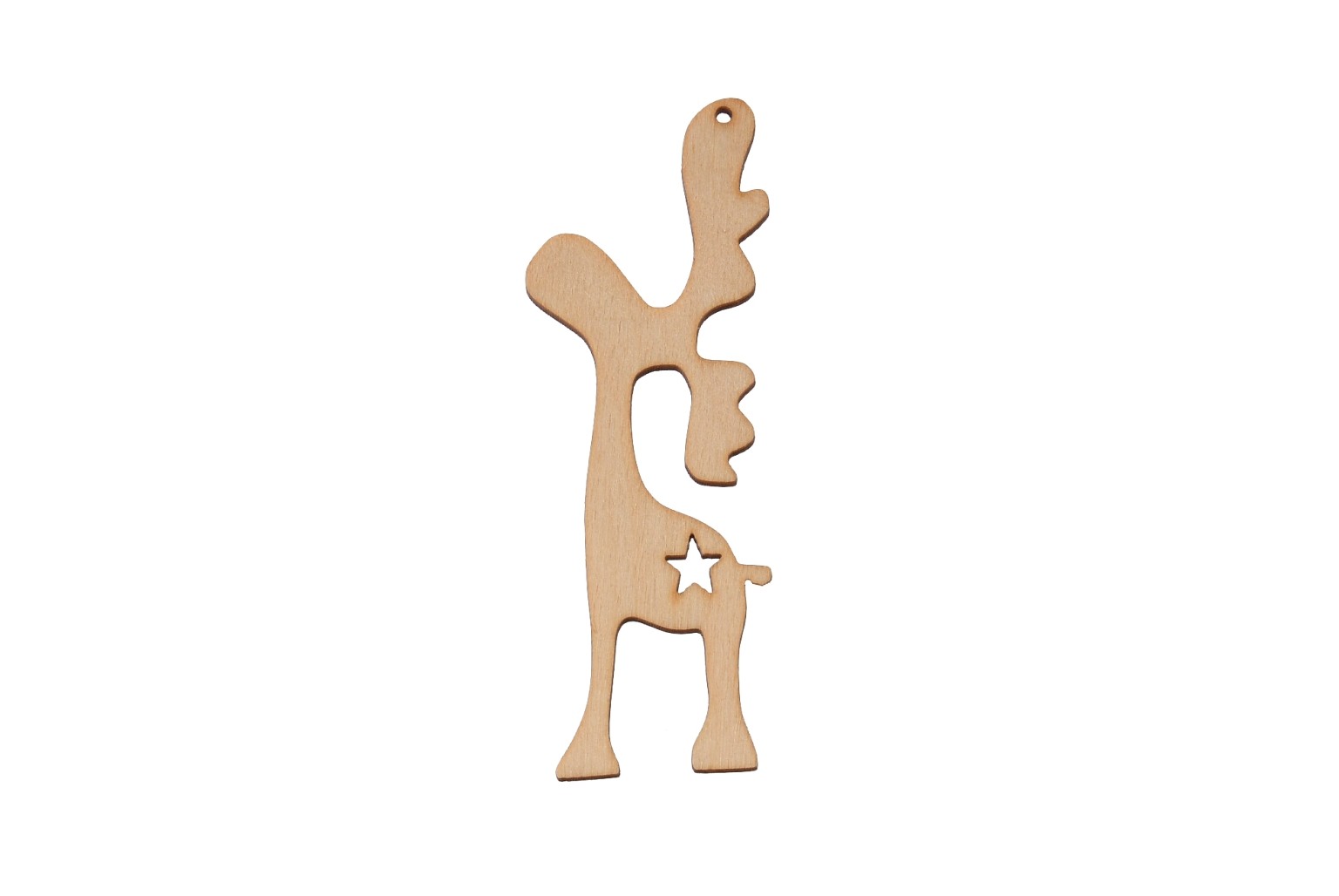 Drewniany dekor świąteczny renifer