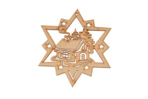 Bombka zawieszka na choinkę chatka