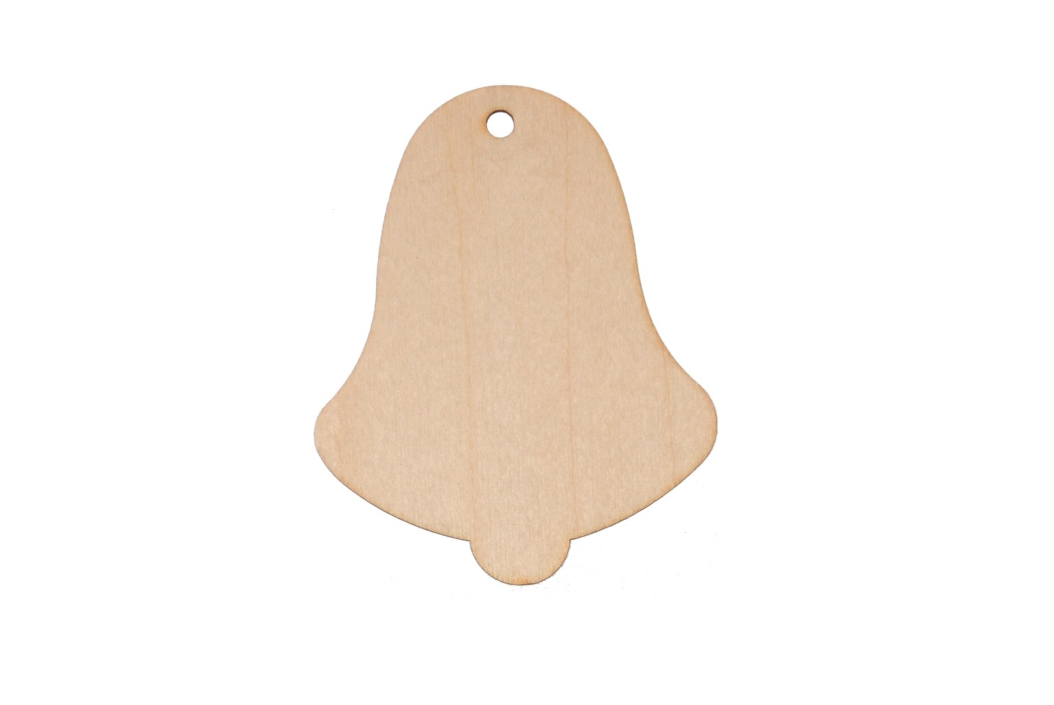 Bombka drewniana dzwonek zawieszka 9cm