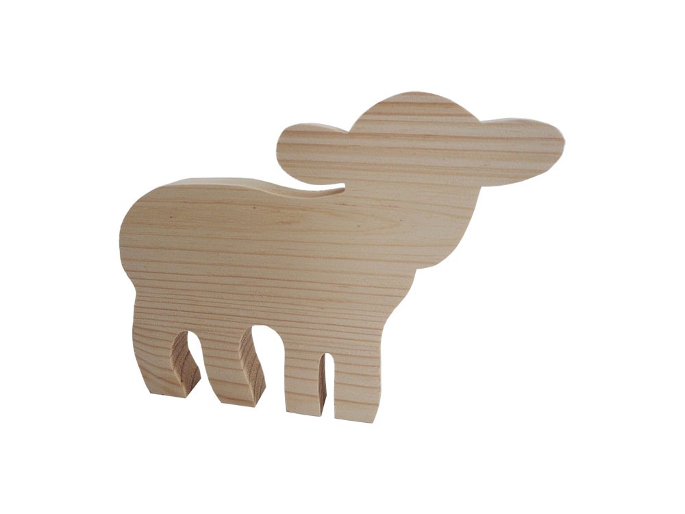 Drewniany dekor owieczka