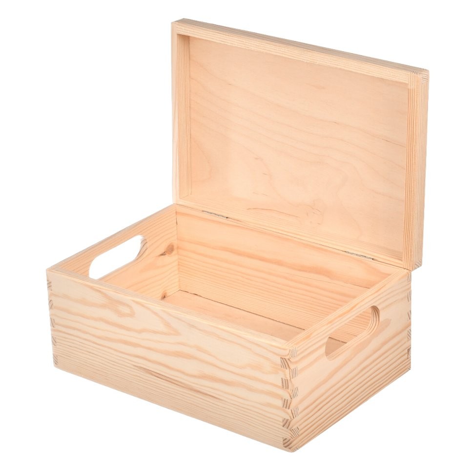 Pudełko drewniane do decoupage 30x20x13cm