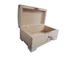 Szkatułka drewniana kuferek do decoupage 15cm