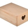 Pudełko drewniane uchwyt serce 30x20