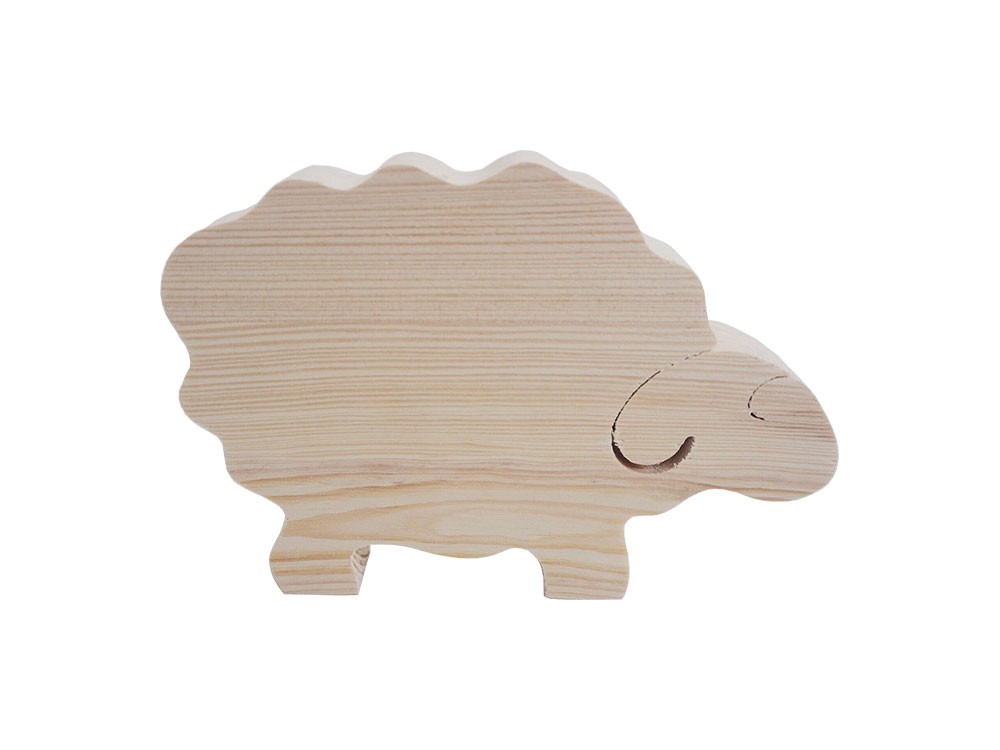 Drewniany baranek wielkanocny