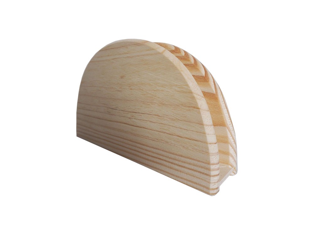 Drewniany stojak na serwetki serwetnik