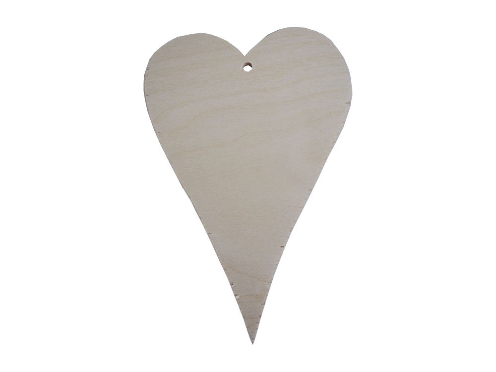 Drewniany dekor serce