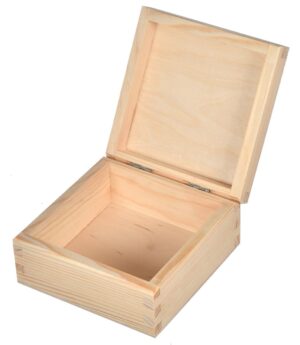 Pudełko drewniane 12x12x6cm
