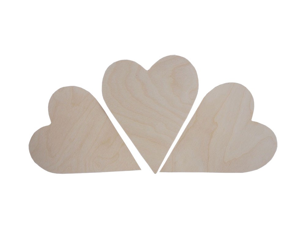 Serce ze sklejki 20x16cm