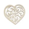 Drewniany dekor serce ażurowe średnie