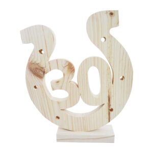 Podkowa z drewna na 30-te urodziny