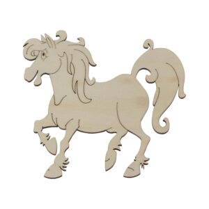 Koń drewniany dekor