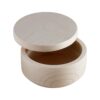 Drewniane pudełko okrągłe z pokrywą