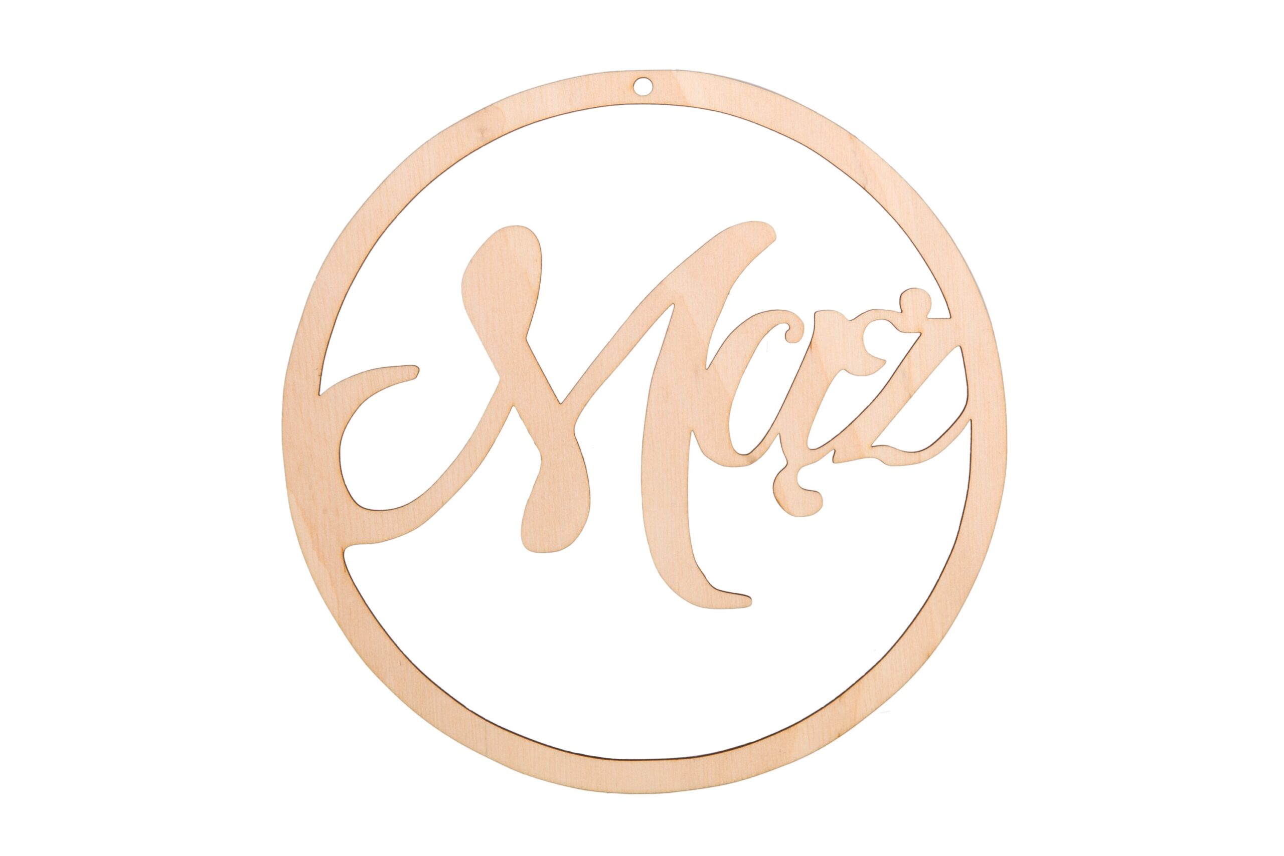 Drewniane koło MĄŻ obręcz ślubna 40cm