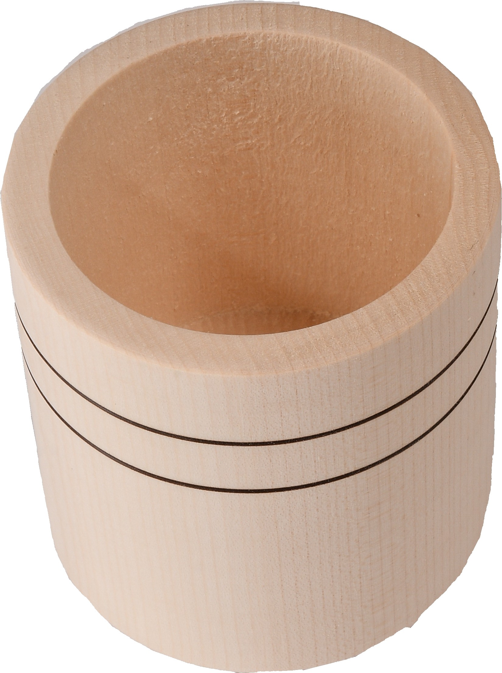 Drewniany owalny organizer na biurko