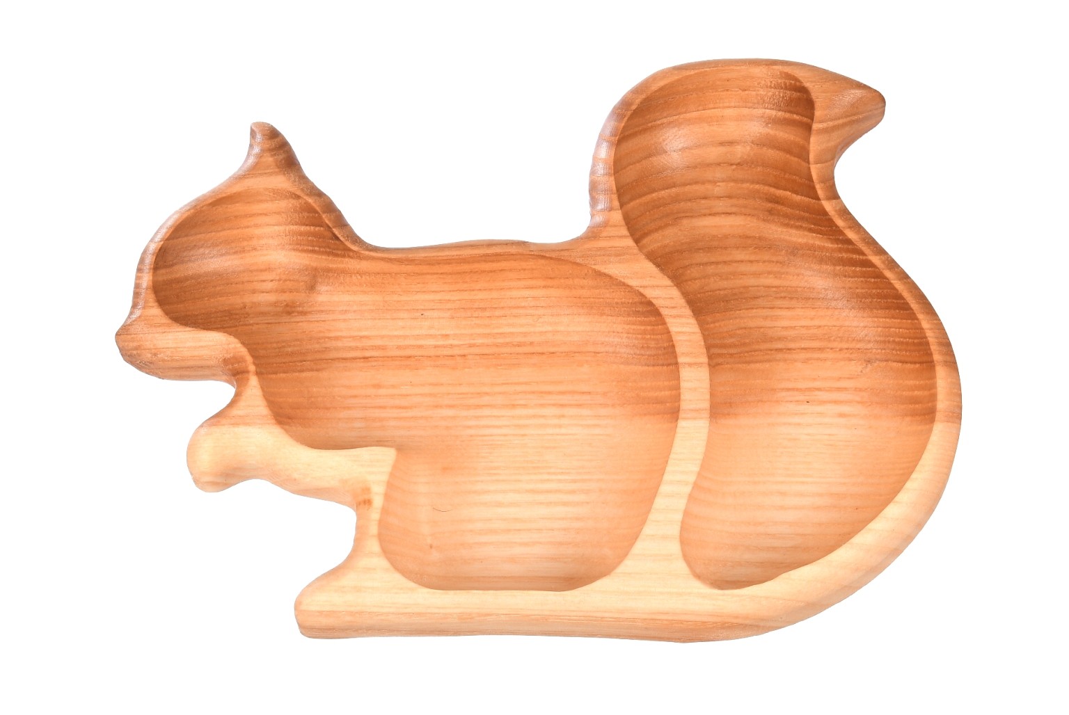 Miska drewniana wiewiórka na orzechy przekąski