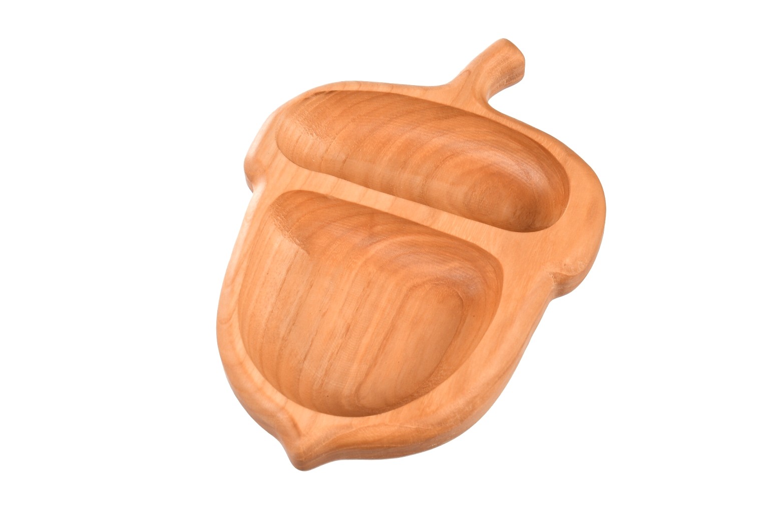 Drewniana miska na przekąski żołądź