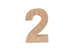 Cyfra drewniana 12cm