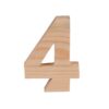 Cyfra drewniana 12cm