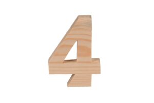 Cyfra drewniana 12cm