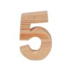 Cyfra drewniana 12cm