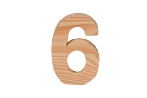 Cyfra drewniana 12cm