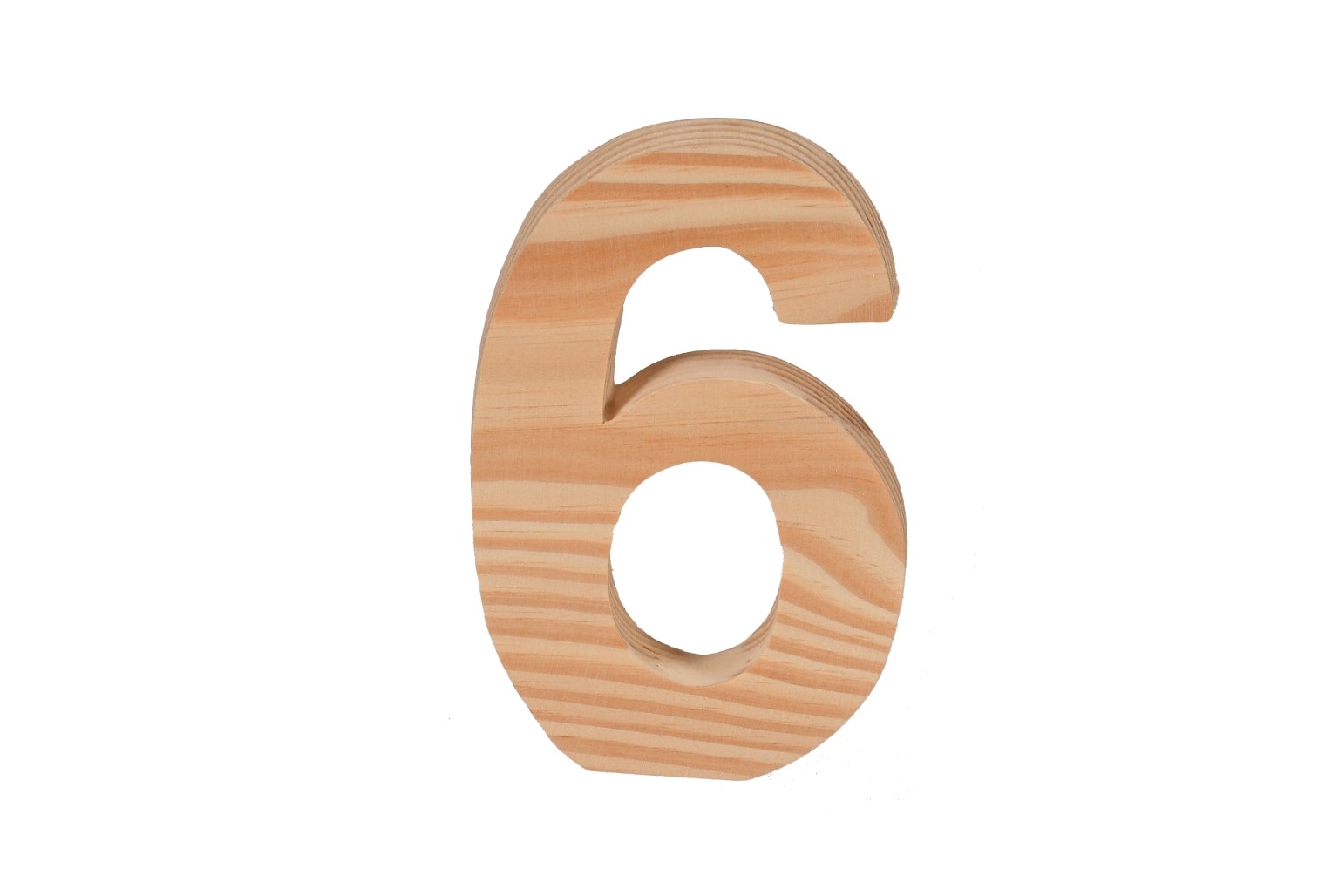 Cyfra drewniana 12cm
