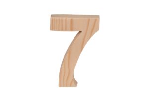 Cyfra drewniana 12cm
