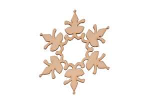 Dekor drewniany śnieżynka