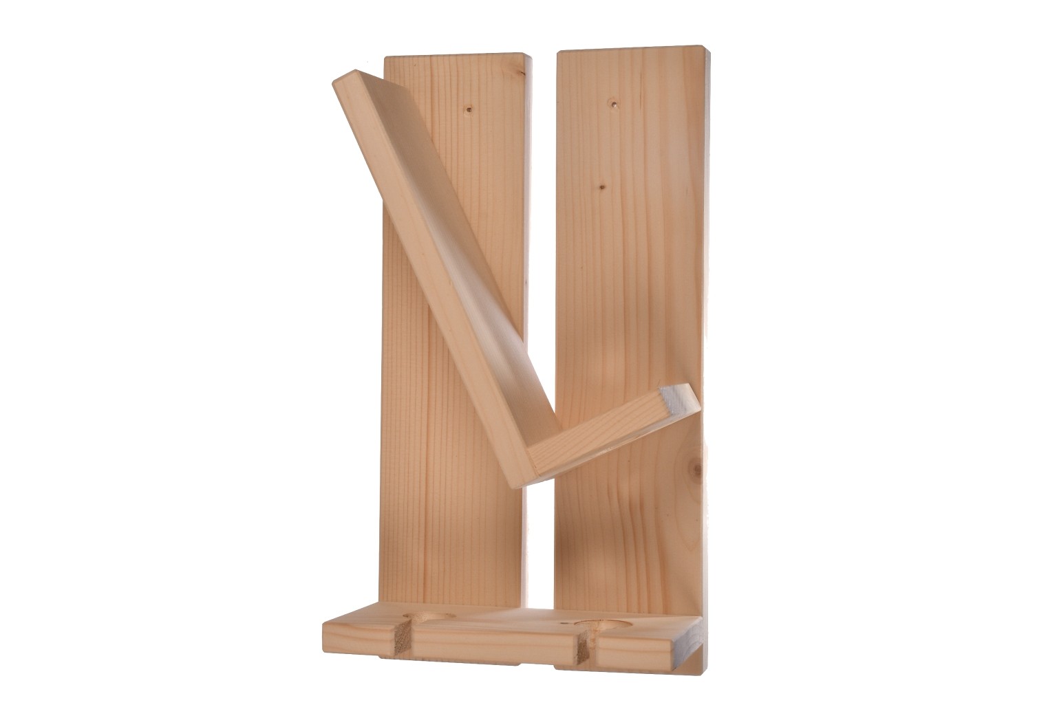 Drewniany stojak na wino