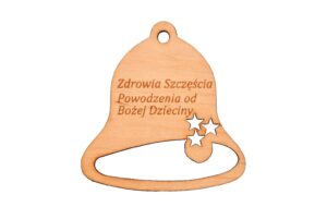 Bombka choinkowa dzwonek grawer