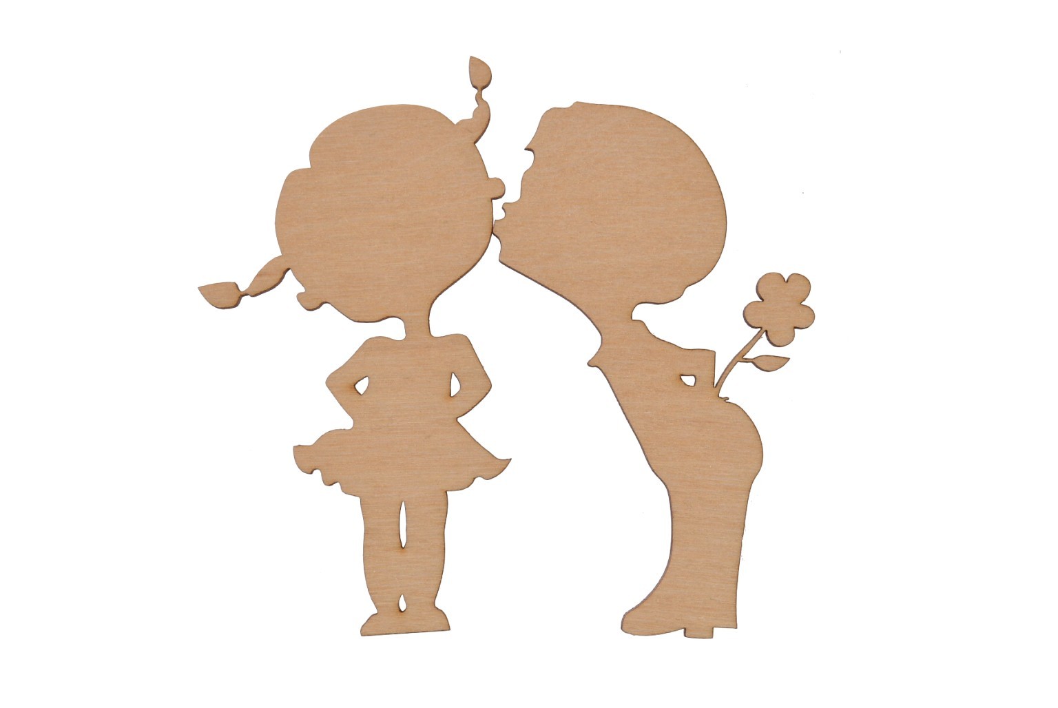 Miłość drewniany dekor decoupage komplet